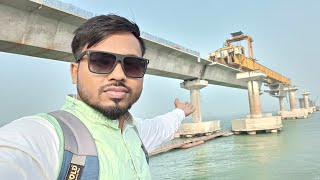 ফারাক্কা রোড ব্রিজ। farakka road bridge construction [upl. by Ahsaya]