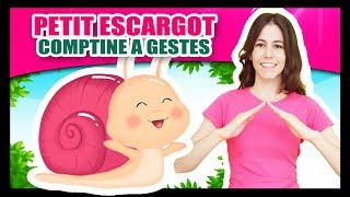 Comptines à gestes pour bébés  Petit Escargot  Titounis [upl. by Mayhs632]