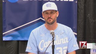 UNC baseball coach and player speak after loss to VCU [upl. by Eecal645]