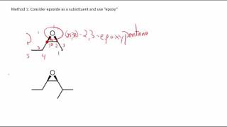 Nomenclature of Epoxides [upl. by Ecinnaj]