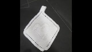 Comment faire une petite lavette avec un coeur au tricot [upl. by Anneiv141]