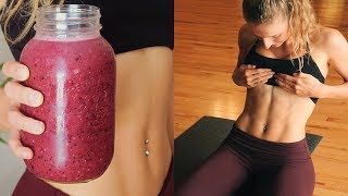 INTENSE ABS WORKOUT ROUTINE  PRE WORKOUT SMOOTHIE RECIPE [upl. by Leighton]