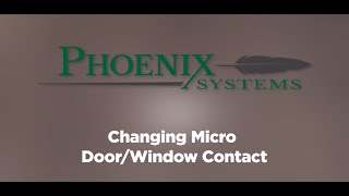 Troubleshooting  Changing Micro Door and Window Sensor Battery [upl. by Ragde]