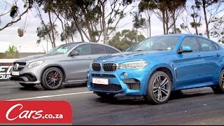 Drag Race BMW X6 M vs MercedesAMG GLE63 S Coupe [upl. by Sutherlan]