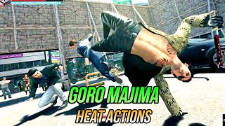 Yakuza Kiwami 2  Goro Majima Heat Actions Compilation [upl. by Irmine]