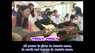 FREELY FREELY with lyrics cover by IHMP Choir Ministry [upl. by Refinneg]