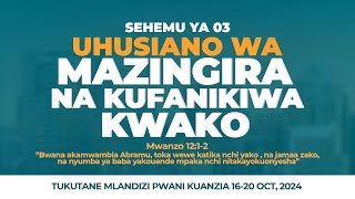 UHUSIANO WA MAZINGIRA NA KUFANIKIWA KWAKO I SEHEMU YA 03 I JUMATANO 02 OCT 2024 [upl. by Aufmann]