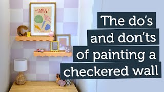 The Dos and Donts of Painting a Checkered Wall  Inspirations Paint [upl. by Ttekcirc]