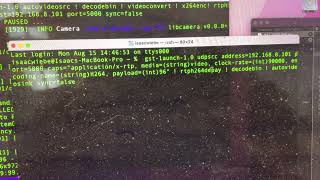 Demonstration of GStreamer Video Stream over UDP RasPi Camera [upl. by Queston]