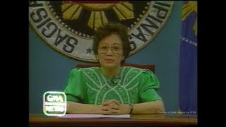 Statement of President Corazon C Aquino on the failed coup attempt of August 1987 [upl. by Rab321]