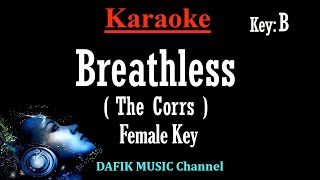 Breathless Karaoke The Corrs Female Key Original key B [upl. by Remlap160]