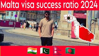 Malta visa success ratio in 2024malta study visamalta work visachahal vlogs [upl. by Gloriana243]