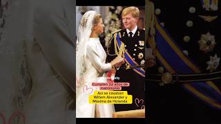 Willem y Máxima de Holanda cumplen 22 años de casados queenmaxima royalwedding holanda royals [upl. by Air]