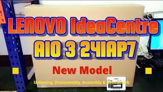 LENOVO IdeaCentre AIO 3 24IAP7  Unboxing Disassembly and Upgrade Options [upl. by Htebiram62]