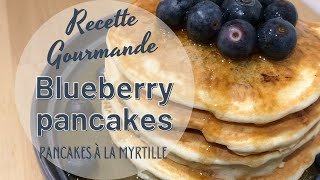 Recette facile  Pancake à la myrtille  Blueberry Pancake  HeyLittleJean [upl. by Alys767]