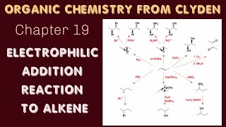 ELECTROPHILLIC ADDITION REACTION TO ALKENE  CHAPTER 19  ORANIC CHEMISTRY FROM CLYDEN [upl. by Joete243]