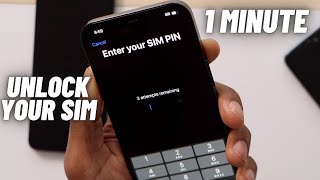 How to Unlock Sim Card  Sim locked by Pin Code or PUK Code [upl. by Senalda712]