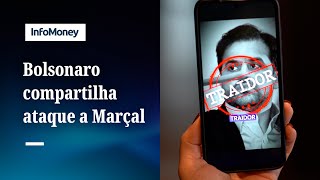 Bolsonaro compartilha ataques a Pablo Marçal “traidor” e “arregão” [upl. by Odelia918]