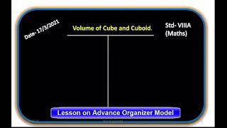 Lesson on Advance Organizer Model by Dr K J Shinde [upl. by Nahte284]