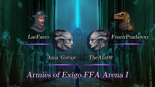 LacFarro vs Ania Gotuje vs TheAliz09 vs FenrirPradawny  Armies of Exigo FFA Arena I [upl. by Masera]