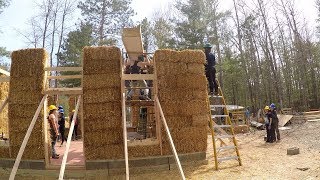 University of Michigan Professor Joe Trumpey Shows How to Build a StrawBale Building [upl. by Arrik240]