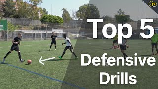 5 Defensive Drills To Improve Your Teams Defending [upl. by Oiril]