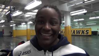 Tamyra Mensah at the Womens National Team Iowa training camp [upl. by Collyer253]