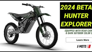 Beta Hunter Explorer 2024 Electric Dirt Bike Specs [upl. by Nysila]