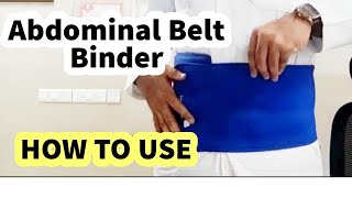 ABDOMINAL BINDER  HOW TO USE HERNIA BELT BELLY SUPPORT amp AFTER PREGNANCY CAN IT REDUCE BELLY FAT [upl. by Rehctelf108]