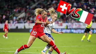 Schweiz vs Italien UEFA Womans Nation league Vlog 22092023 [upl. by Anuahc]