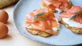 Foodbarn  Reibekuchen mit Lachs und Meerrettichcreme [upl. by Len981]