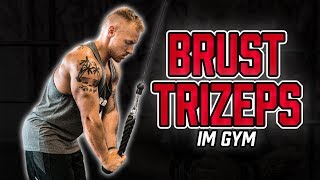 PUSH DAY im Gym  Trainingsplan für Brust Schulter und Trizeps im Fitnessstudio Muskelaufbau [upl. by Doowrehs456]