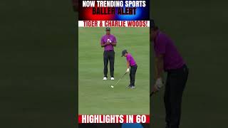 Round 1  Tiger amp Charlie Woods shoot 10under 62  PNC Championship [upl. by Marcelia]