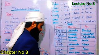 Taxonomy Hirerachy Class 9 Biology in Urdu  Classification of human And pea plant Lec 3 Chap 3 [upl. by Stacie]