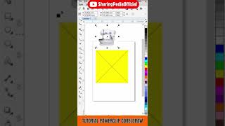 Belajar corel draw  Tutorial powerclip corel draw x7 shorts [upl. by Yun]