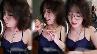 ASMR Relaxing Ear Cleaning with Ear Blowing  Huanhuan ASMR  20240919 [upl. by Sixel986]