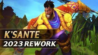 KSANTE REWORK 2023 Gameplay Spotlight Guide  League of Legends [upl. by Ronnholm490]