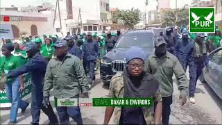 1er jour de campagne  Caravane du Président Aliou Mamadou DIA étape DAKAR [upl. by Lizned]