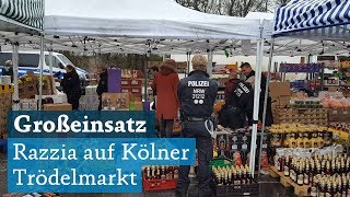 Großeinsatz der Kölner Polizei auf Porzer Trödelmarkt [upl. by Betty884]