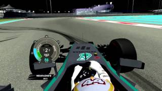 rFactor F1 2014 Hamilton Onboard Abu Dhabi [upl. by Buxton576]