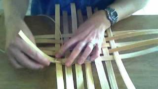 Basket Weaving Video 4 TwiningTwining a Keeper Row [upl. by Zetrok343]