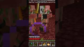 Deadly battle in nether 😱😱👍😎shorts [upl. by Neilla497]