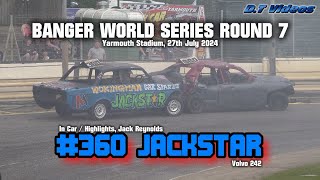 Jackstar 360  Yarmouth BWS 2024  Banger Racing  Highlights [upl. by Soutor247]