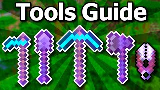 The Ultimate Minecraft 120 Tools Guide  Pickaxe Axe Shovel Hoe Shears Flint amp Steel [upl. by Inattirb]