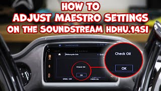 How to adjust the iDatalink Maestro settings on the Soundstream Reserve HDHU14si radio [upl. by Bergwall]