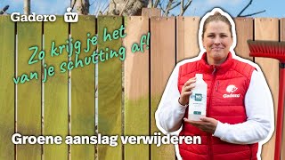 Hoe verwijder je groene aanslag van je schutting [upl. by Aneeuqal]