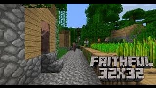 como baixar e instalar a textura faithful 32x32 e 64x64 tutorial [upl. by Dina]