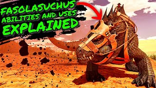 FASOLASUCHUS Abilities and Uses EXPLAINED Ark Survival Ascended Scorched Earth OVERPOWERED DINO [upl. by Mccowyn]