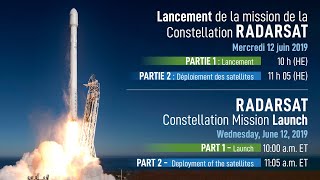 LIVE  Deployment of the RADARSAT Constellation Mission satellites [upl. by Dnaleel809]