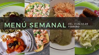 Menú semanal 3 Recetas Económicas [upl. by Zillah]